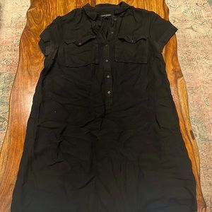 Black linen dress. Size 12. Banana Republic